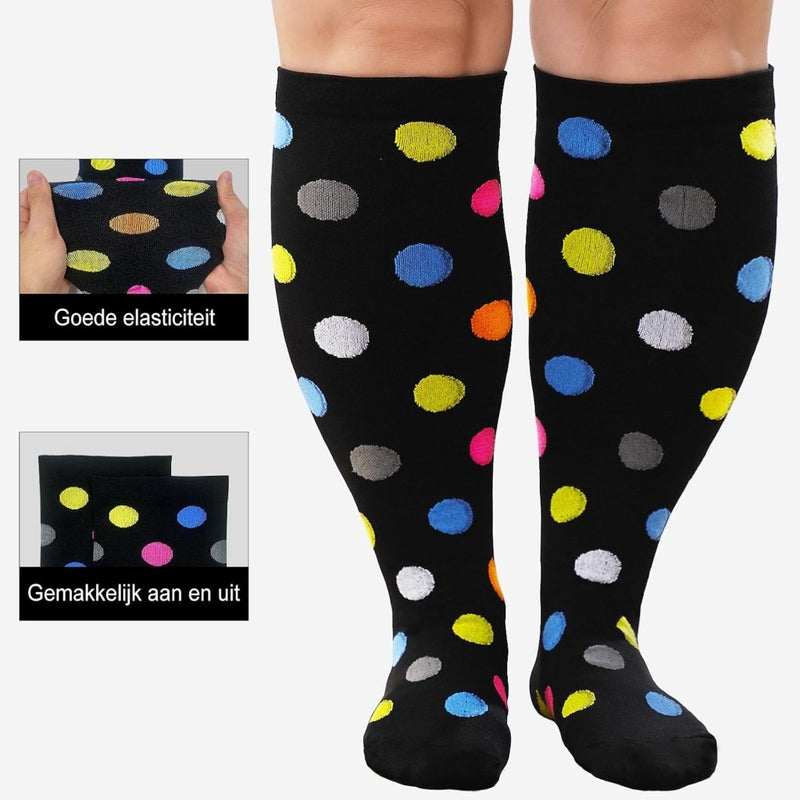 Load image into Gallery viewer, PUTUO Compressiesokken voor Dames en Heren: Compressiesokken Sokken voor Vliegen Atletiek Lopen Reizen Fietsen Sport 1 paar - happygetfit.com
