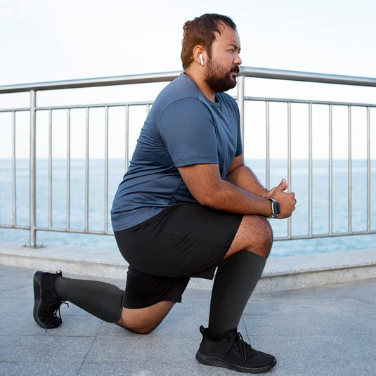 PUTUO Compressiesokken voor Dames en Heren: Compressiesokken Sokken voor Vliegen Atletiek Lopen Reizen Fietsen Sport 1 paar - happygetfit.com