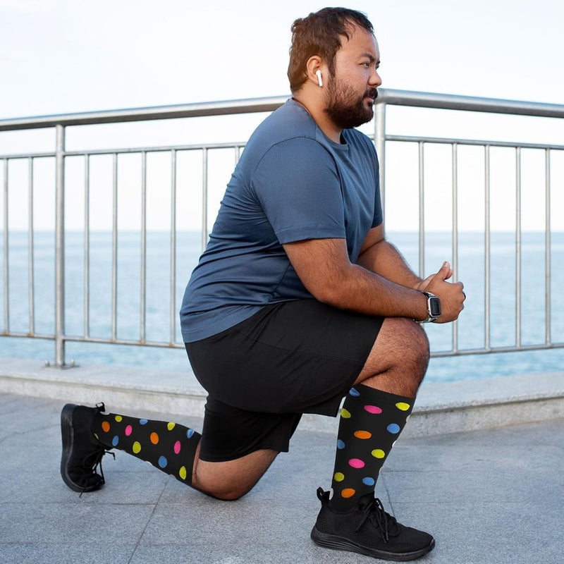 Load image into Gallery viewer, PUTUO Compressiesokken voor Dames en Heren: Compressiesokken Sokken voor Vliegen Atletiek Lopen Reizen Fietsen Sport 1 paar - happygetfit.com
