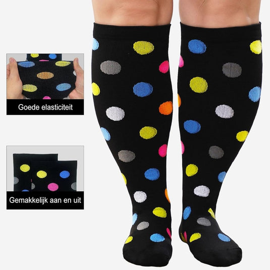 PUTUO Compressiesokken voor Dames en Heren: Compressiesokken Sokken voor Vliegen Atletiek Lopen Reizen Fietsen Sport 1 paar - happygetfit.com