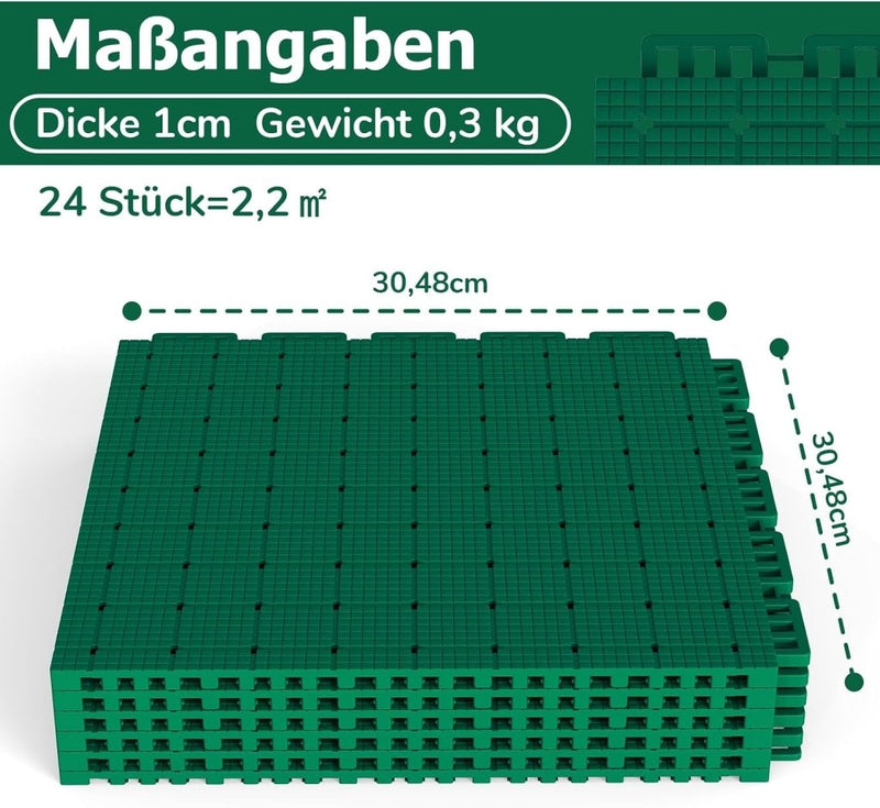 Chargez l'image dans la visionneuse de la galerie, Puzzelmat sportvloer 24 stuks – 30,5 x 30,5 cm – TPE vloerbescherming voor fitness, speelruimte en buiten – grijs - happygetfit.com
