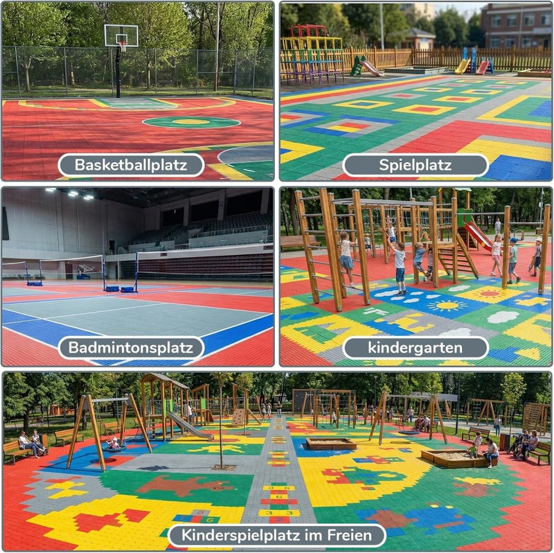 Chargez l'image dans la visionneuse de la galerie, Puzzelmat sportvloer 24 stuks – 30,5 x 30,5 cm – TPE vloerbescherming voor fitness, speelruimte en buiten – grijs - happygetfit.com
