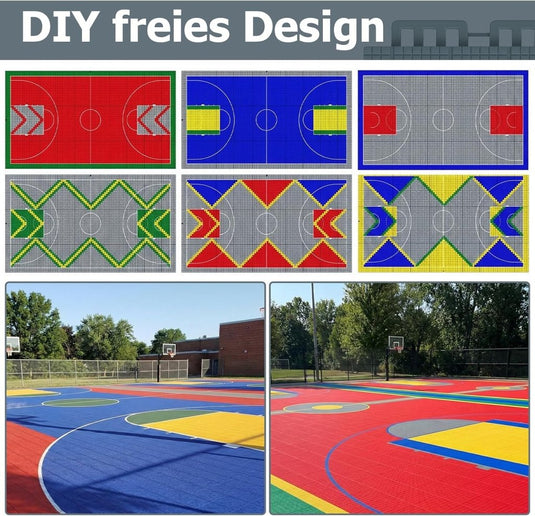 Puzzelmat sportvloer 24 stuks – 30,5 x 30,5 cm – TPE vloerbescherming voor fitness, speelruimte en buiten – grijs - happygetfit.com