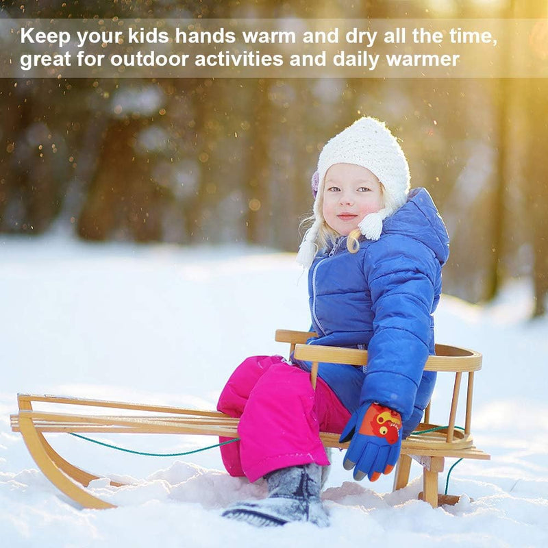 Load image into Gallery viewer, QKURT Skihandschoenen voor kinderen, snowboardhandschoenen, sneeuwhandschoenen, waterdicht en winddicht, winterwanten voor 2-13 jaar, meisjes en jongens, skiën, snowboarden, paardrijden, hardlopen, - happygetfit.com
