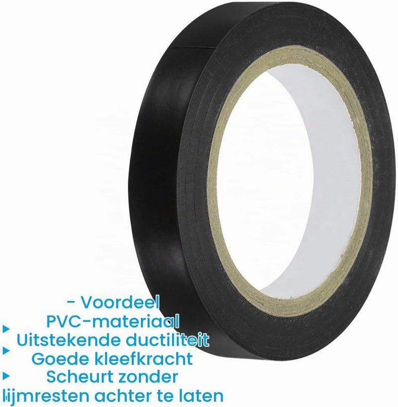Laden Sie das Bild in Galerie -Viewer, Racket afwerktape 10 meter 3 rollen zwart – PVC grip tape – tennis badminton accessoires - happygetfit.com
