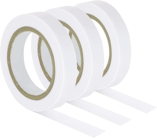 Racket afwerktape 3 stuks 10 meter van PVC wit – grip tape – tennis badminton accessoires - happygetfit.com