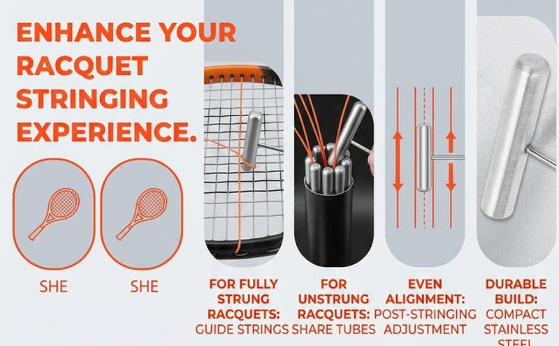 Chargez l'image dans la visionneuse de la galerie, Racket bespanghulp voor tennis badminton en squash - happygetfit.com
