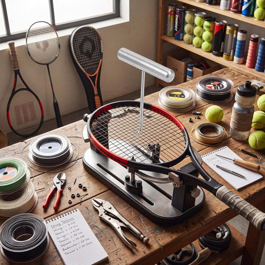 Racket bespanghulp voor tennis badminton en squash - happygetfit.com