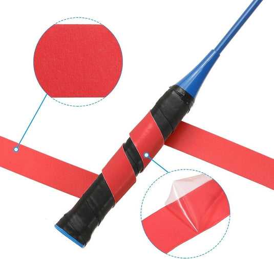 Racket grip tape set 9 stuks roze - happygetfit.com