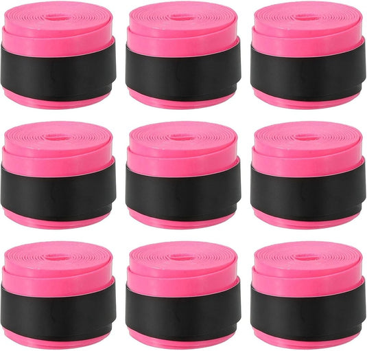 Racket grip tape set 9 stuks roze - happygetfit.com