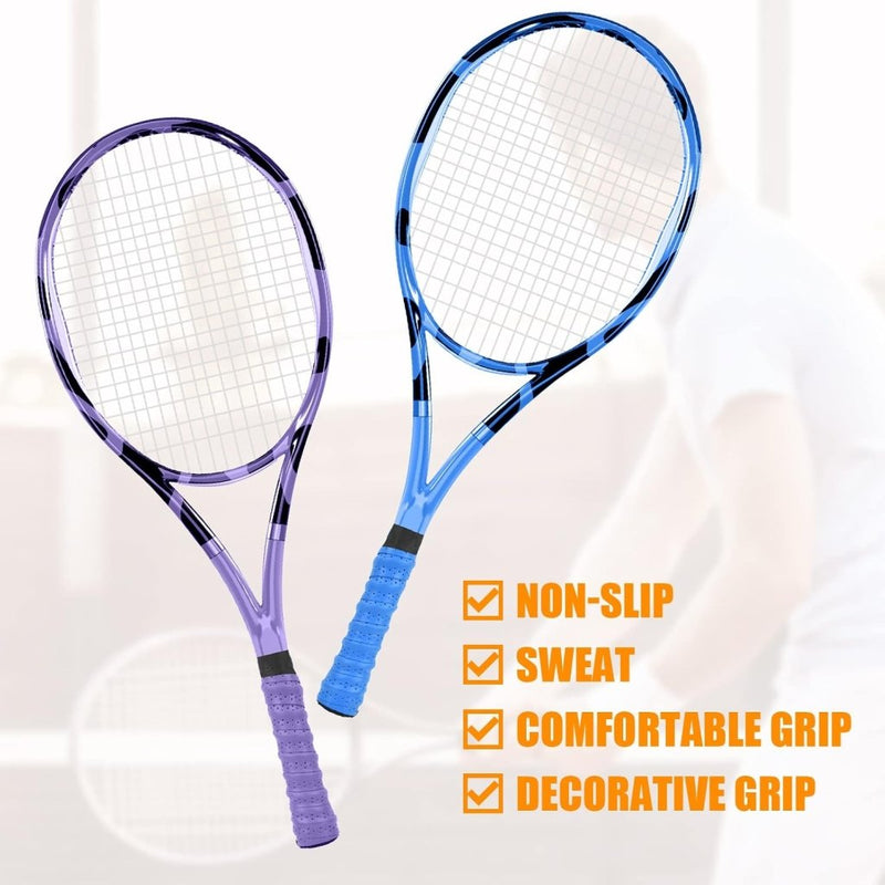 Charger l’image dans la visionneuse de galerie, Racket gripbanden 6 stuks van antislip PU met ademende perforatie voor tennis badminton en squash – overgrips – racketwikkels - happygetfit.com

