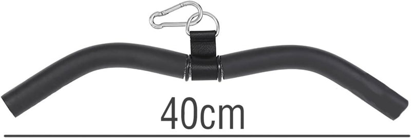 Load image into Gallery viewer, Rechte kabelstang 40 cm met antislip handgrepen tot 150 kg – lat pulldown bar – biceps triceps stang - happygetfit.com
