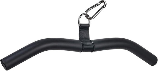 Rechte kabelstang 40 cm met antislip handgrepen tot 150 kg – lat pulldown bar – biceps triceps stang - happygetfit.com