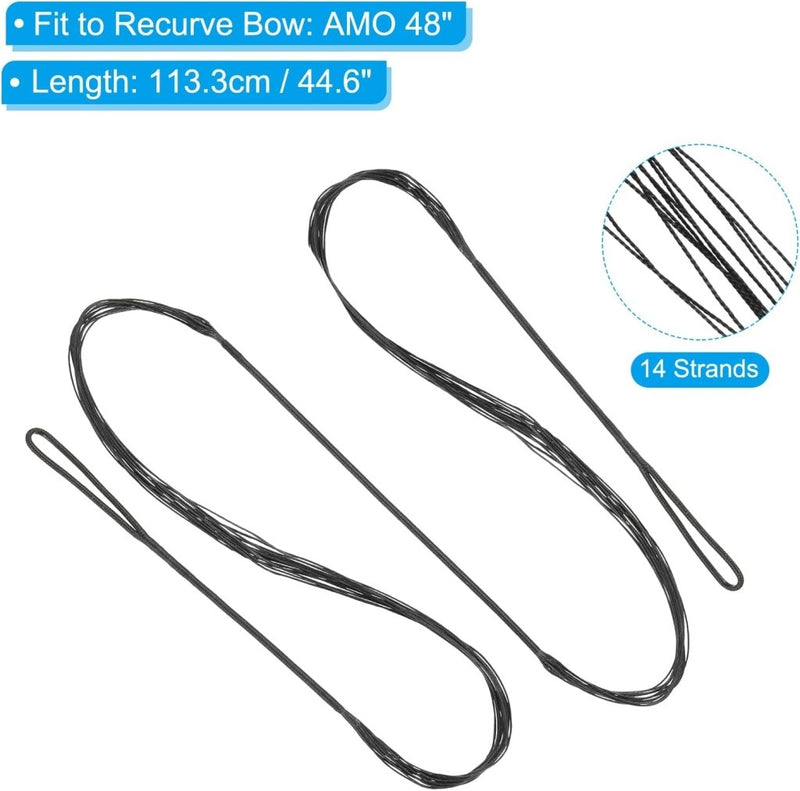 Load image into Gallery viewer, Recurve boogsnaar 113,3 cm tot 50 lb – vervangende bowstring – boogschieten accessoires - happygetfit.com
