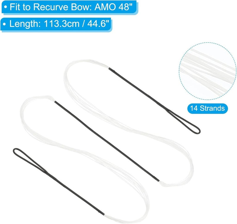 Load image into Gallery viewer, Recurve boogsnaar 113,3 cm tot 50 lb – vervangende bowstring – boogschieten accessoires - happygetfit.com
