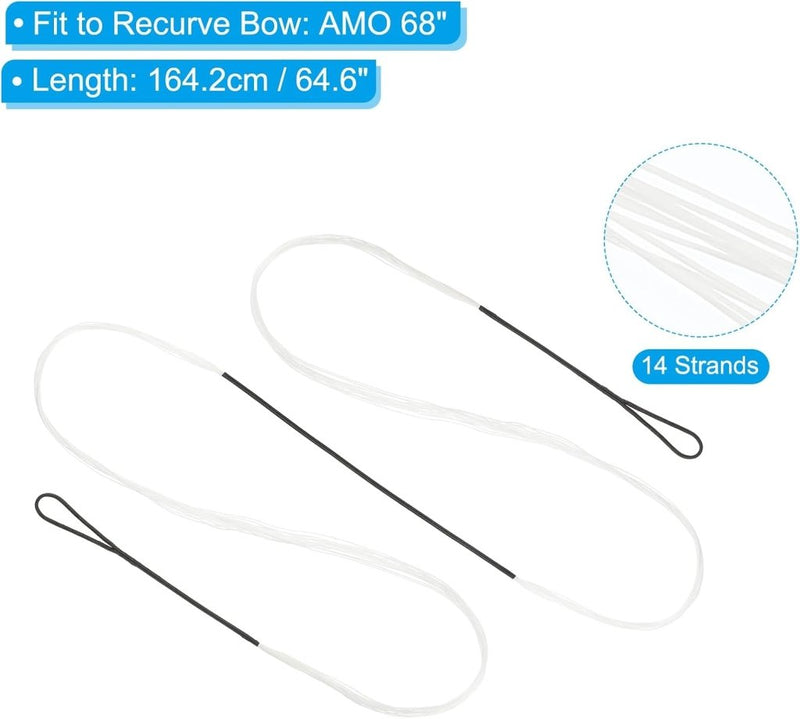 Load image into Gallery viewer, Recurve boogsnaar 113,3 cm tot 50 lb – vervangende bowstring – boogschieten accessoires - happygetfit.com

