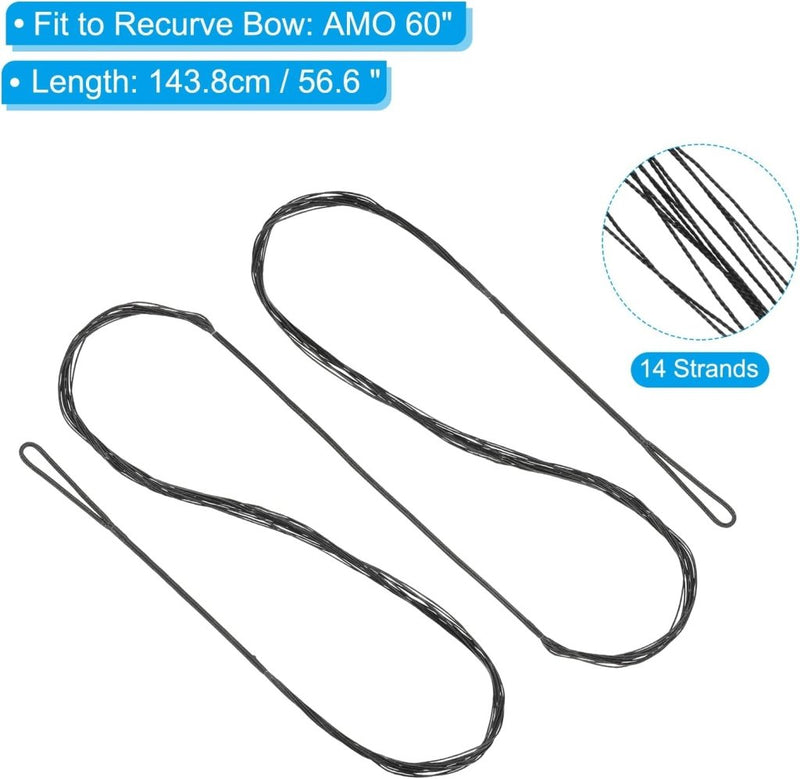 Load image into Gallery viewer, Recurve boogsnaar 113,3 cm tot 50 lb – vervangende bowstring – boogschieten accessoires - happygetfit.com
