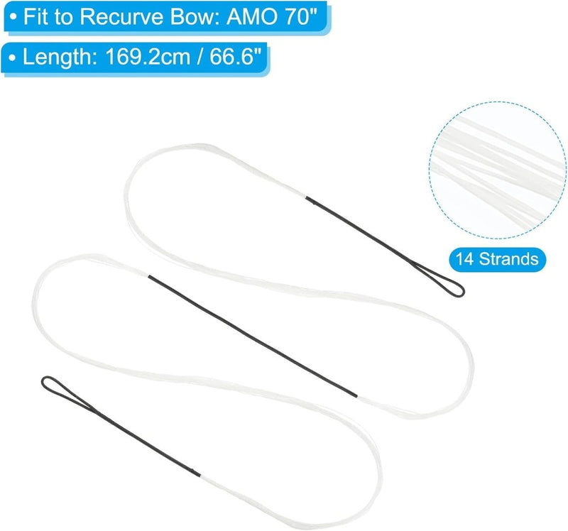 Load image into Gallery viewer, Recurve boogsnaar 113,3 cm tot 50 lb – vervangende bowstring – boogschieten accessoires - happygetfit.com
