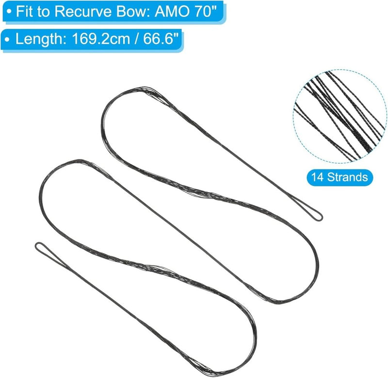 Load image into Gallery viewer, Recurve boogsnaar 113,3 cm tot 50 lb – vervangende bowstring – boogschieten accessoires - happygetfit.com

