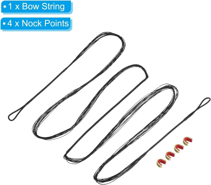 Load image into Gallery viewer, Recurve boogsnaar 54 inch 14 strengen voor AMO 58 inch met 4 nokpunten – boogschieten accessoires - happygetfit.com
