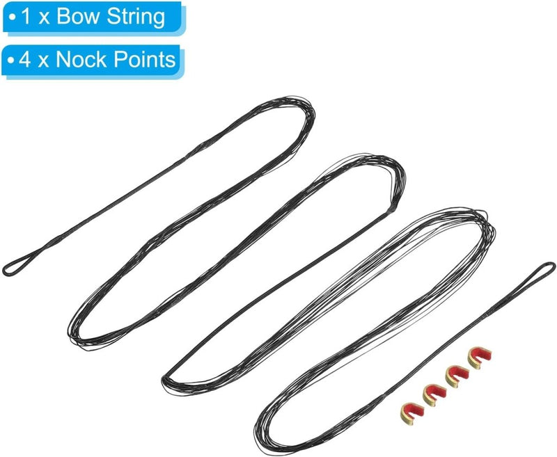 Load image into Gallery viewer, Recurve boogsnaar 54 inch 14 strengen voor AMO 58 inch met 4 nokpunten – boogschieten accessoires - happygetfit.com
