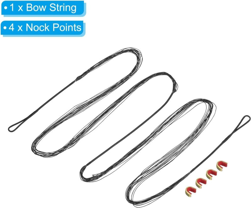 Load image into Gallery viewer, Recurve boogsnaar 54 inch 14 strengen voor AMO 58 inch met 4 nokpunten – boogschieten accessoires - happygetfit.com
