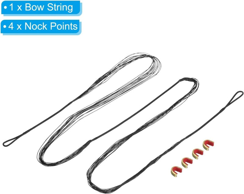 Load image into Gallery viewer, Recurve boogsnaar 54 inch 14 strengen voor AMO 58 inch met 4 nokpunten – boogschieten accessoires - happygetfit.com
