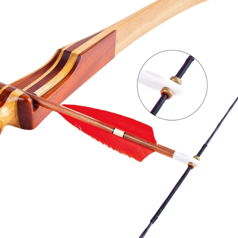 Load image into Gallery viewer, Recurve boogsnaar 54 inch 14 strengen voor AMO 58 inch met 4 nokpunten – boogschieten accessoires - happygetfit.com
