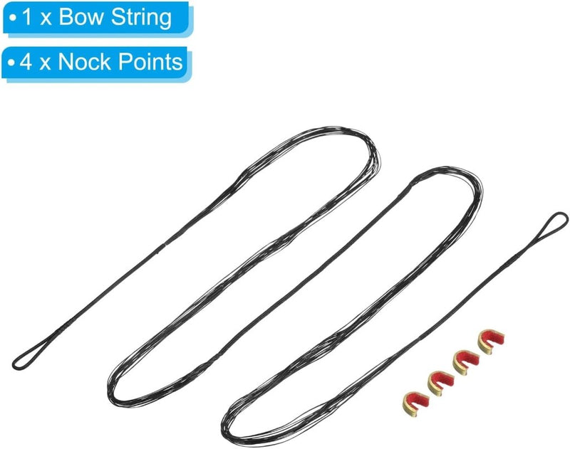 Load image into Gallery viewer, Recurve boogsnaar 54 inch 14 strengen voor AMO 58 inch met 4 nokpunten – boogschieten accessoires - happygetfit.com
