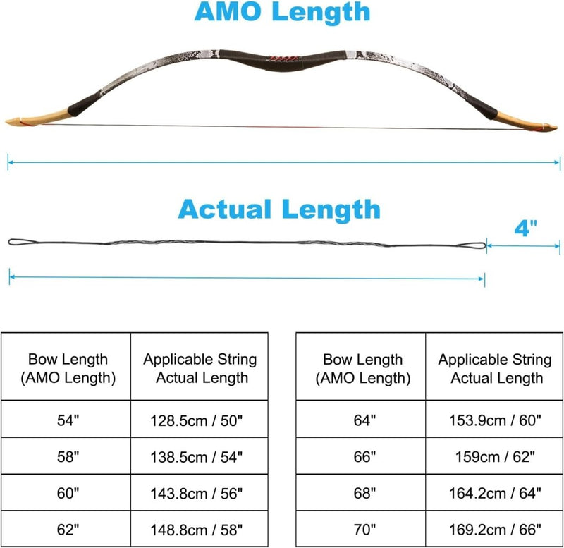 Load image into Gallery viewer, Recurve boogsnaar 54 inch 14 strengen voor AMO 58 inch met 4 nokpunten – boogschieten accessoires - happygetfit.com
