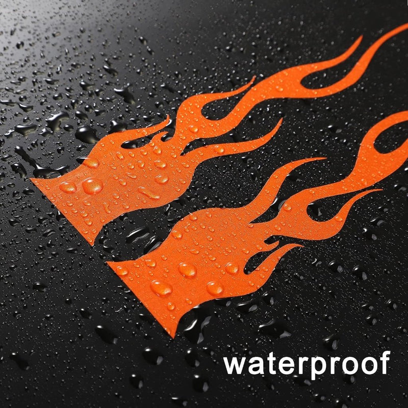 Laad afbeelding in Galerijviewer, Reflecterende vlamstickers set van 4 rood 20 cm - happygetfit.com
