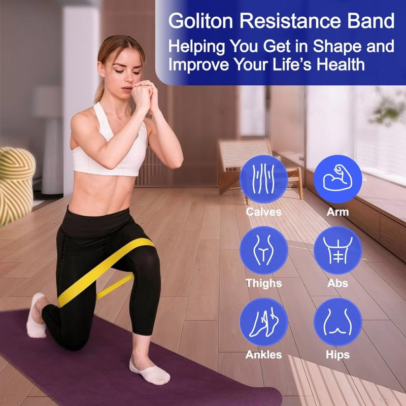 Laad afbeelding in Galerijviewer, Resistance Loop Exercise Bands Exercise Bands for Home Fitness, Stretching, Strength Training, Physical Therapy,Elastic Workout Bands for Women Men Kids - happygetfit.com
