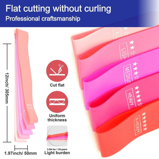 Resistance Loop Exercise Bands Exercise Bands for Home Fitness, Stretching, Strength Training, Physical Therapy,Elastic Workout Bands for Women Men Kids - happygetfit.com
