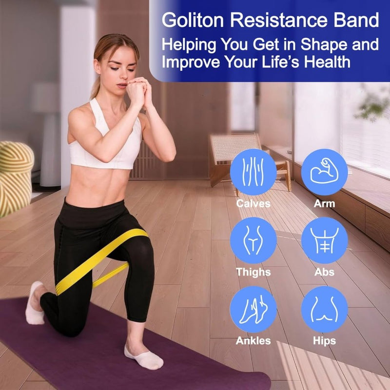 Laad afbeelding in Galerijviewer, Resistance Loop Exercise Bands Exercise Bands for Home Fitness, Stretching, Strength Training, Physical Therapy,Elastic Workout Bands for Women Men Kids - happygetfit.com
