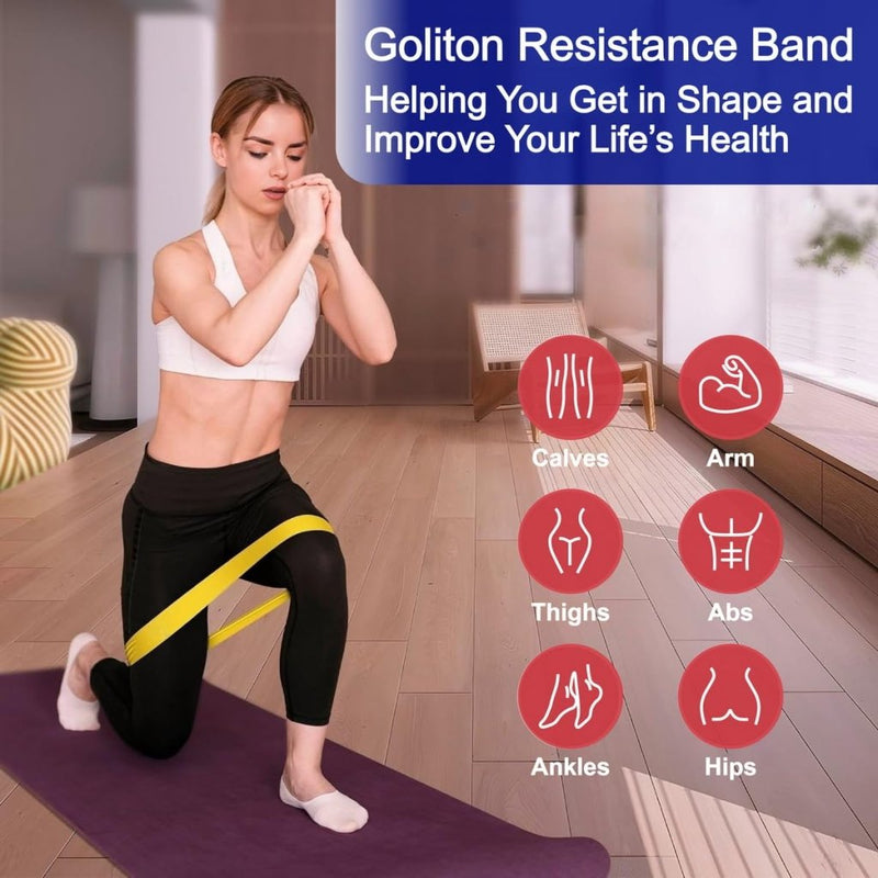Laad afbeelding in Galerijviewer, Resistance Loop Exercise Bands Exercise Bands for Home Fitness, Stretching, Strength Training, Physical Therapy,Elastic Workout Bands for Women Men Kids - happygetfit.com
