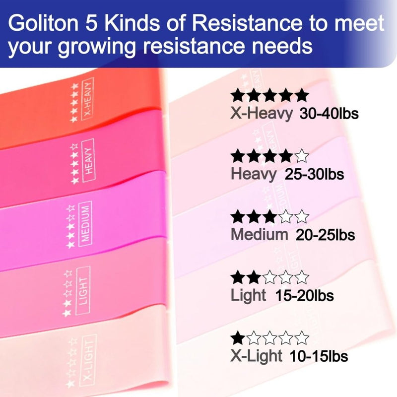 Laad afbeelding in Galerijviewer, Resistance Loop Exercise Bands Exercise Bands for Home Fitness, Stretching, Strength Training, Physical Therapy,Elastic Workout Bands for Women Men Kids - happygetfit.com
