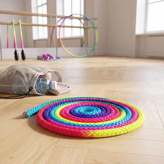 Ritmische gymnastiek springtouw regenboog 2,8 meter - happygetfit.com