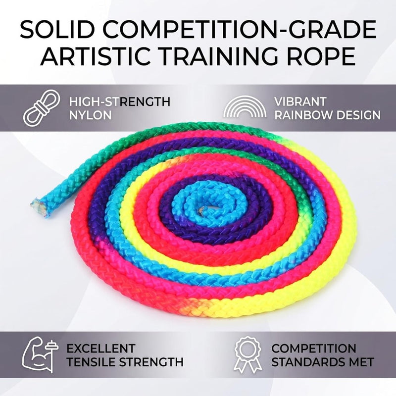 Load image into Gallery viewer, Ritmische gymnastiek springtouw regenboog 2,8 meter - happygetfit.com
