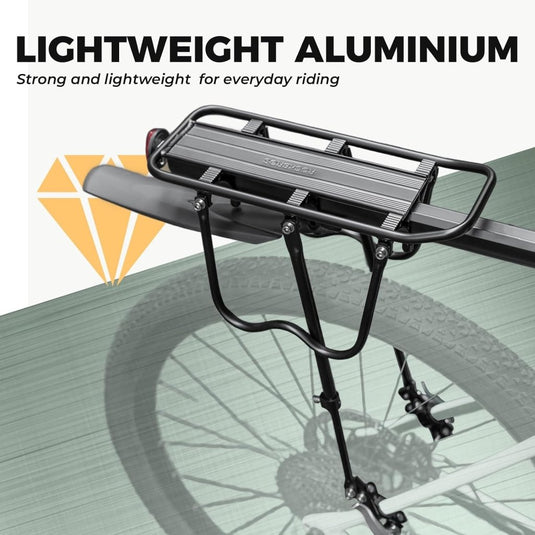 ROCKBROS Fietsenrek Fiets Bagagedrager Mountainbike Frame Snelkoppeling met Reflector 24-29 inch met/zonder Spatborden Aluminiumlegering - happygetfit.com