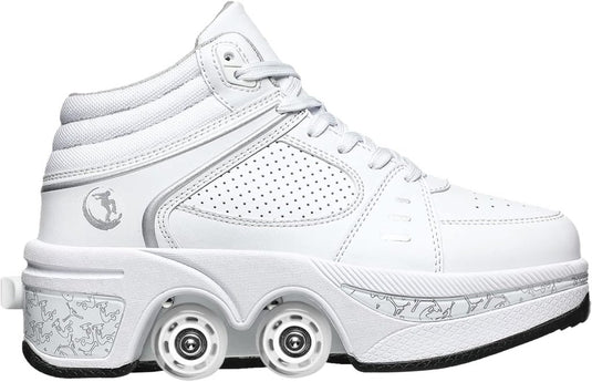 Rolschaatsen, schoenen met wieltjes, skateschoenen, inline skates, verstelbare damesschoenen met wieltjes, voor meisjes - happygetfit.com