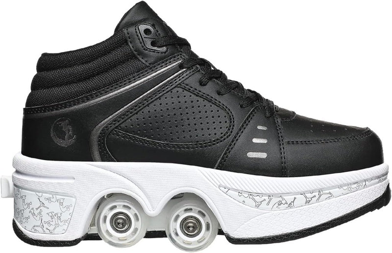 Load image into Gallery viewer, Rolschaatsen, schoenen met wieltjes, skateschoenen, inline skates, verstelbare damesschoenen met wieltjes, voor meisjes - happygetfit.com
