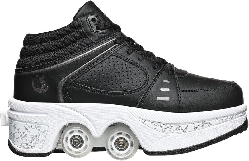 Load image into Gallery viewer, Rolschaatsen, schoenen met wieltjes, skateschoenen, inline skates, verstelbare damesschoenen met wieltjes, voor meisjes - happygetfit.com
