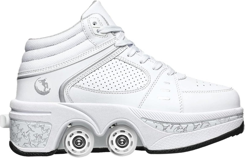 Load image into Gallery viewer, Rolschaatsen, schoenen met wieltjes, skateschoenen, inline skates, verstelbare damesschoenen met wieltjes, voor meisjes - happygetfit.com
