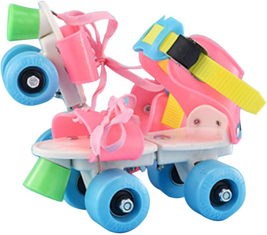 Rolschaatsen voor kinderen, verstelbaar, 4 wielen, inlineskates, schaatsen, chroom, kogellagers, fitnessschoenen, inlineskates, voor meisjes en jongens, beginners - happygetfit.com