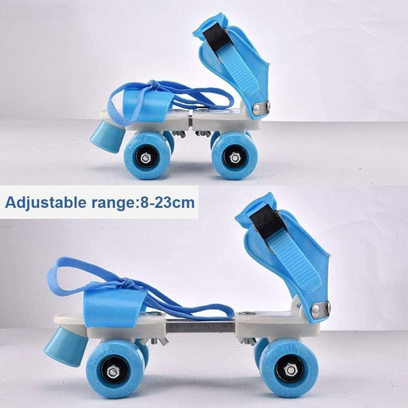 Load image into Gallery viewer, Rolschaatsen voor kinderen, verstelbaar, 4 wielen, inlineskates, schaatsen, chroom, kogellagers, fitnessschoenen, inlineskates, voor meisjes en jongens, beginners - happygetfit.com
