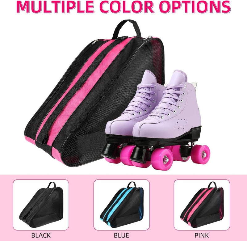 Laden Sie das Bild in Galerie -Viewer, Rolschaatstas voor kinderen roze met verstelbare schouderriem - happygetfit.com
