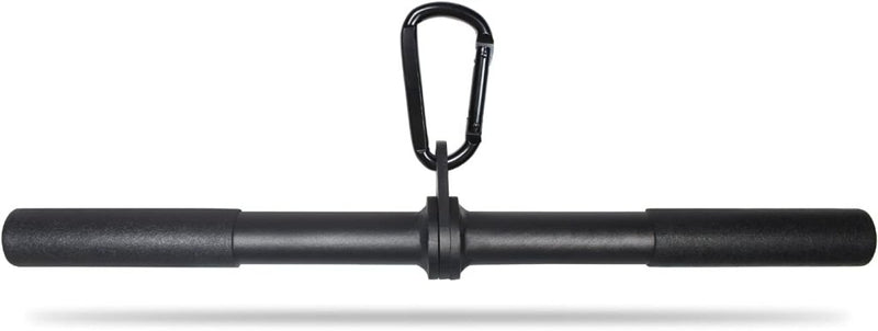 Chargez l'image dans la visionneuse de la galerie, Roterende rechte kabelstang 42,5 cm met karabijnhaak – lat pulldown bar – kabelaccessoire - happygetfit.com
