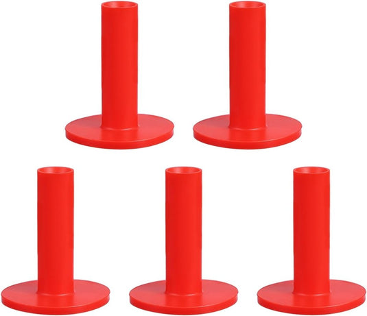 Rubber golf tees 6x5 cm (5 stuks) - Oefen tees voor hitting mats - Golf balhouder driving range - happygetfit.com