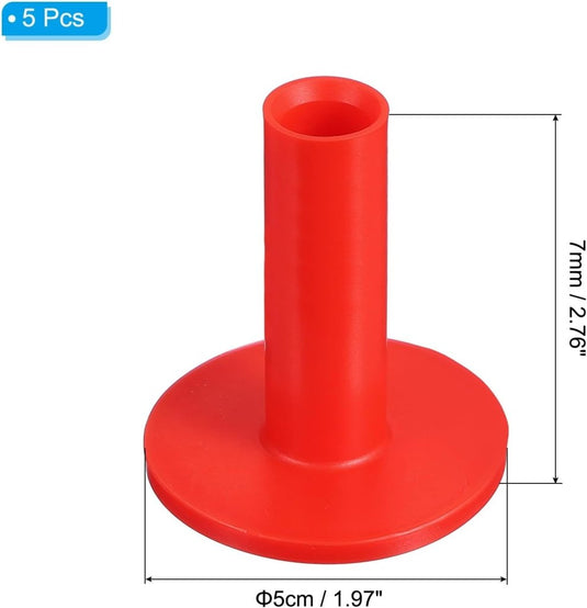 Rubber golf tees 6x5 cm (5 stuks) - Oefen tees voor hitting mats - Golf balhouder driving range - happygetfit.com