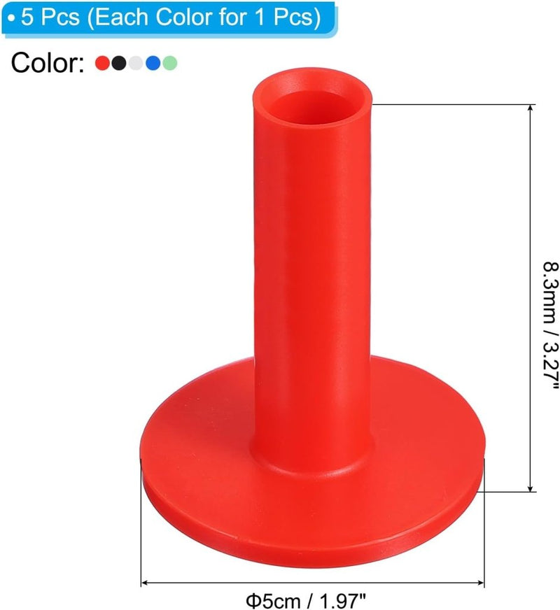 Load image into Gallery viewer, Rubber golf tees 6x5 cm (5 stuks) - Oefen tees voor hitting mats - Golf balhouder driving range - happygetfit.com
